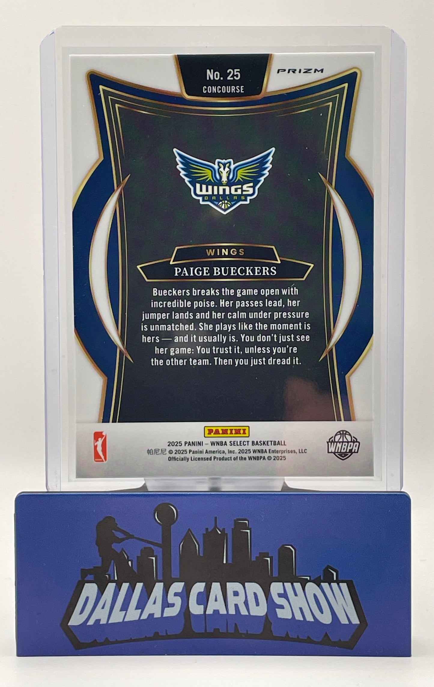 2025 Panini Select WNBA Paige Bueckers Silver Rookie RC