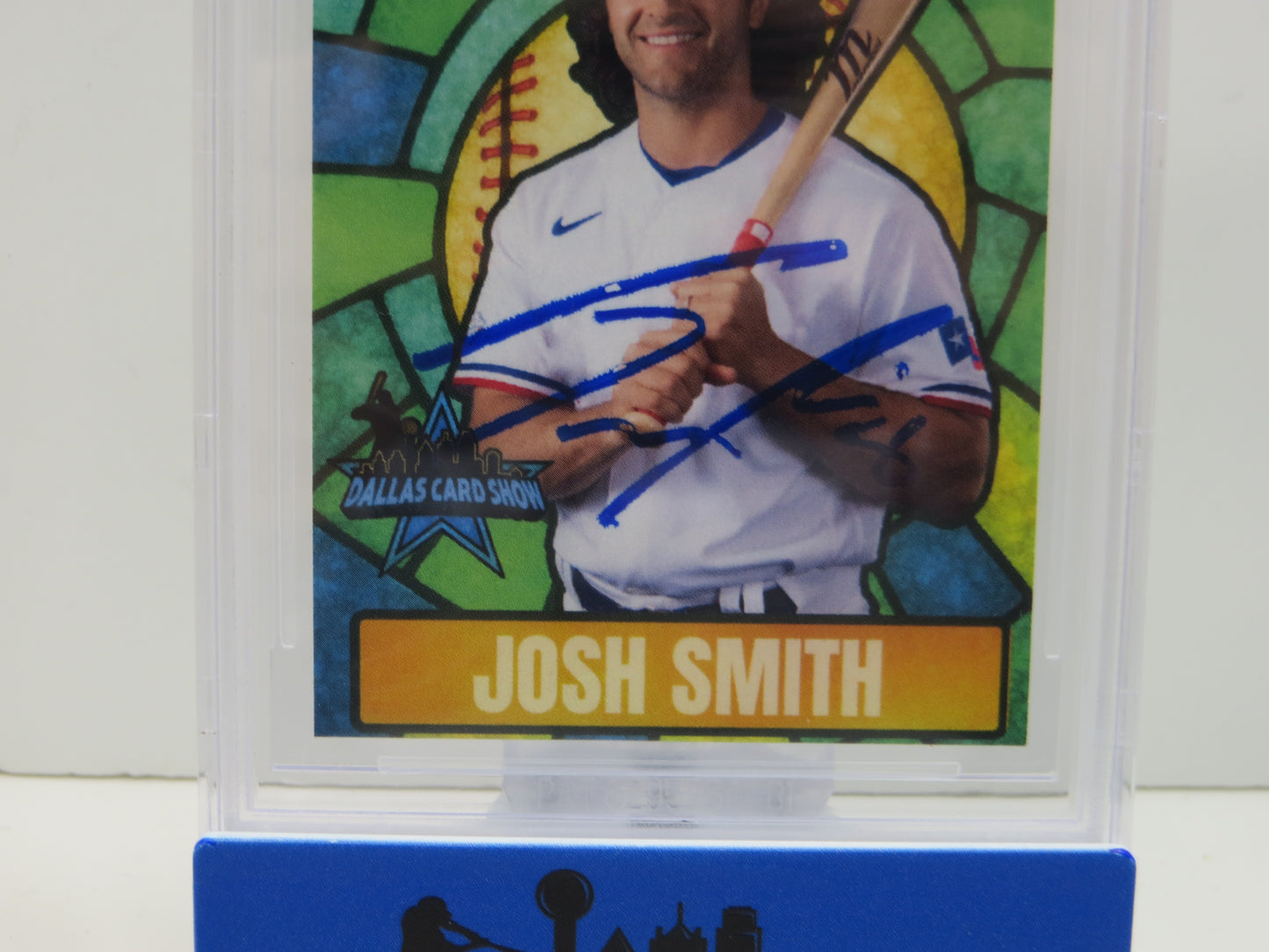 JOSH SMITH TEXAS RANGERS SIGNED 2025 Sept Dallas Card Show BGS BAS SLAB