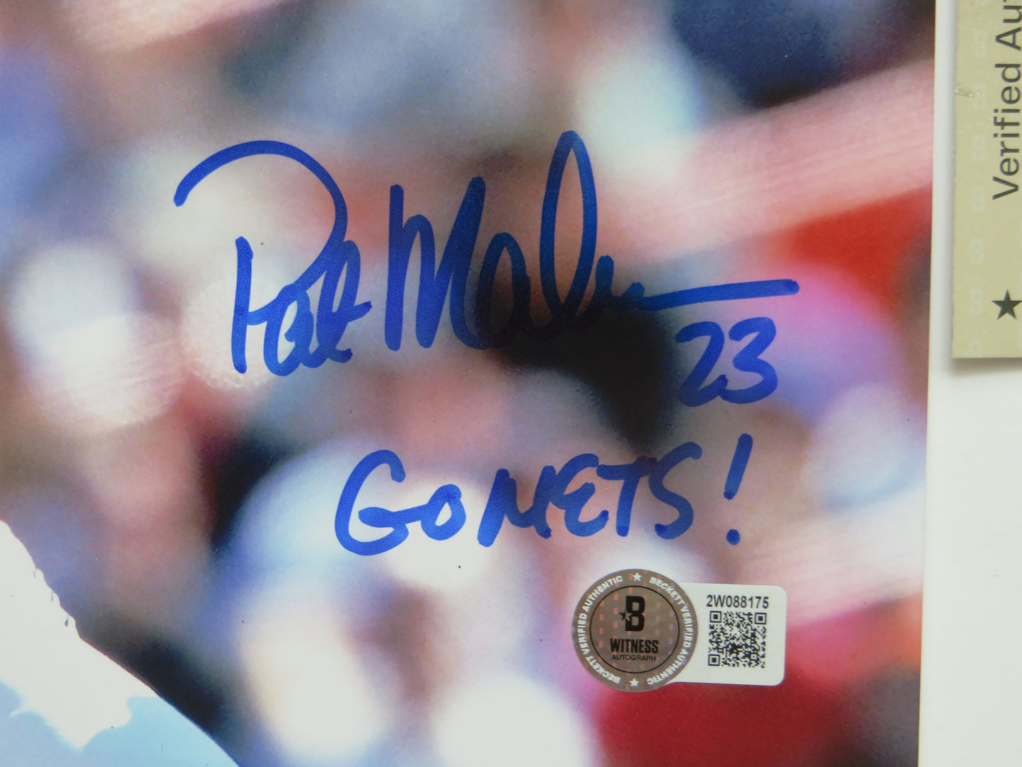PAT PATRICK MAHOMES SR. NEW YORK METS SIGNED 8x10 PHOTO w/INSC Twins Chiefs BAS