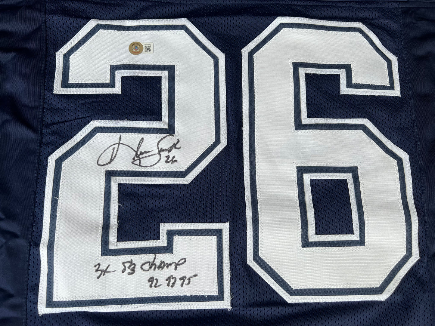 KEVIN SMITH TEXAS A&M AGGIES SIGNED JERSEY w/INSCs Dallas Cowboys M BAS COA