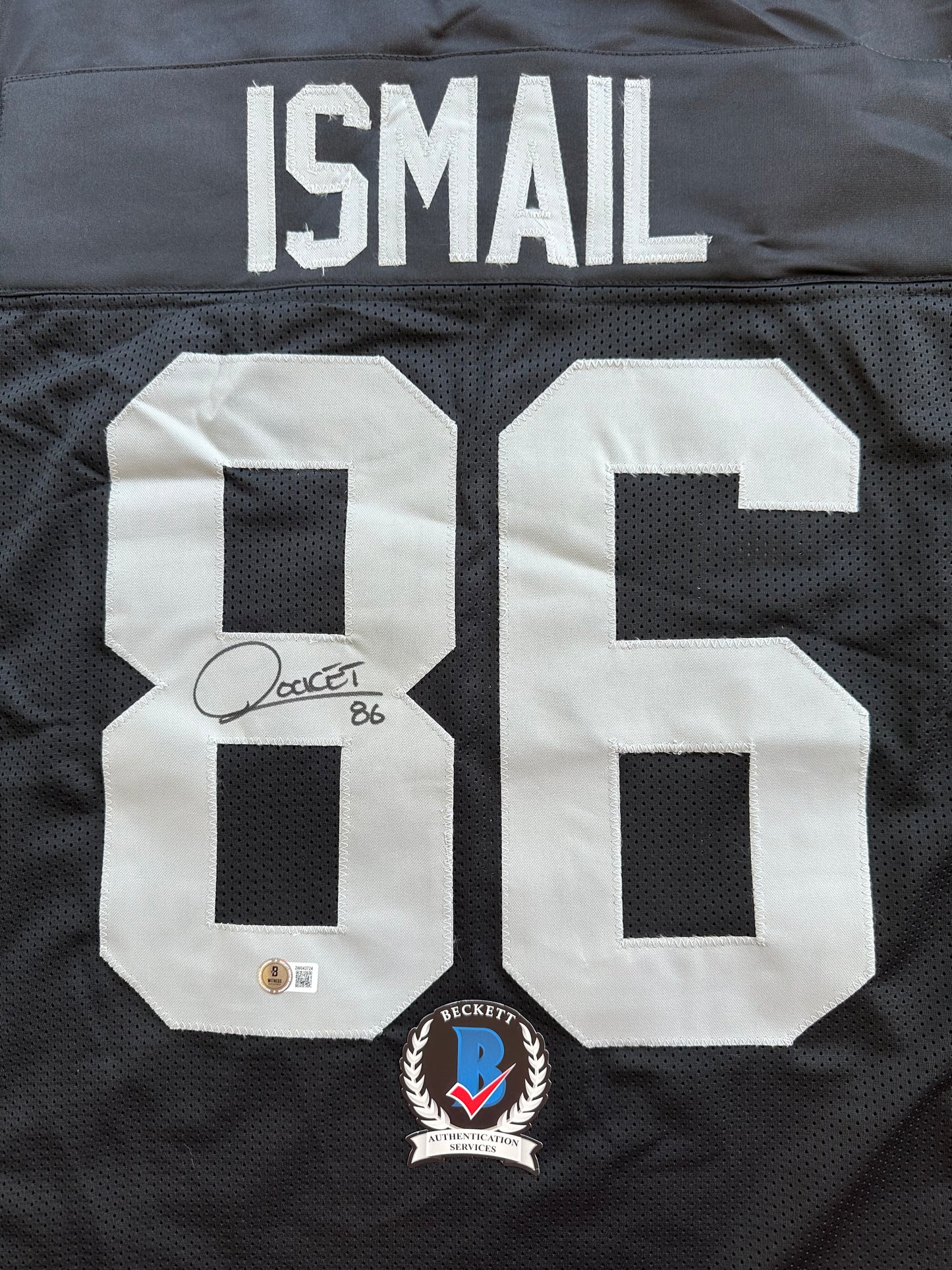 RAGHIB ROCKET ISMAIL RAIDERS SIGNED JERSEY Size XL COWBOYS BAS COA