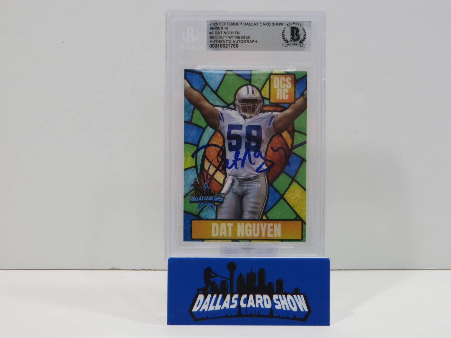 DAT NGUYEN DALLAS COWBOYS SIGNED 2025 Sept Dallas Card Show BGS BAS SLAB