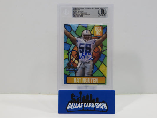 DAT NGUYEN DALLAS COWBOYS SIGNED 2025 Sept Dallas Card Show BGS BAS SLAB