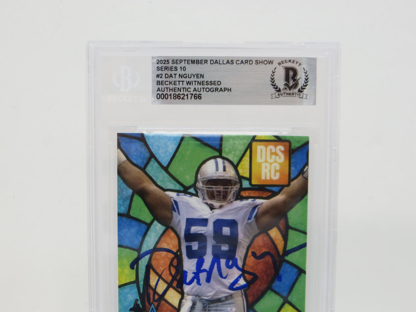 DAT NGUYEN DALLAS COWBOYS SIGNED 2025 Sept Dallas Card Show BGS BAS SLAB