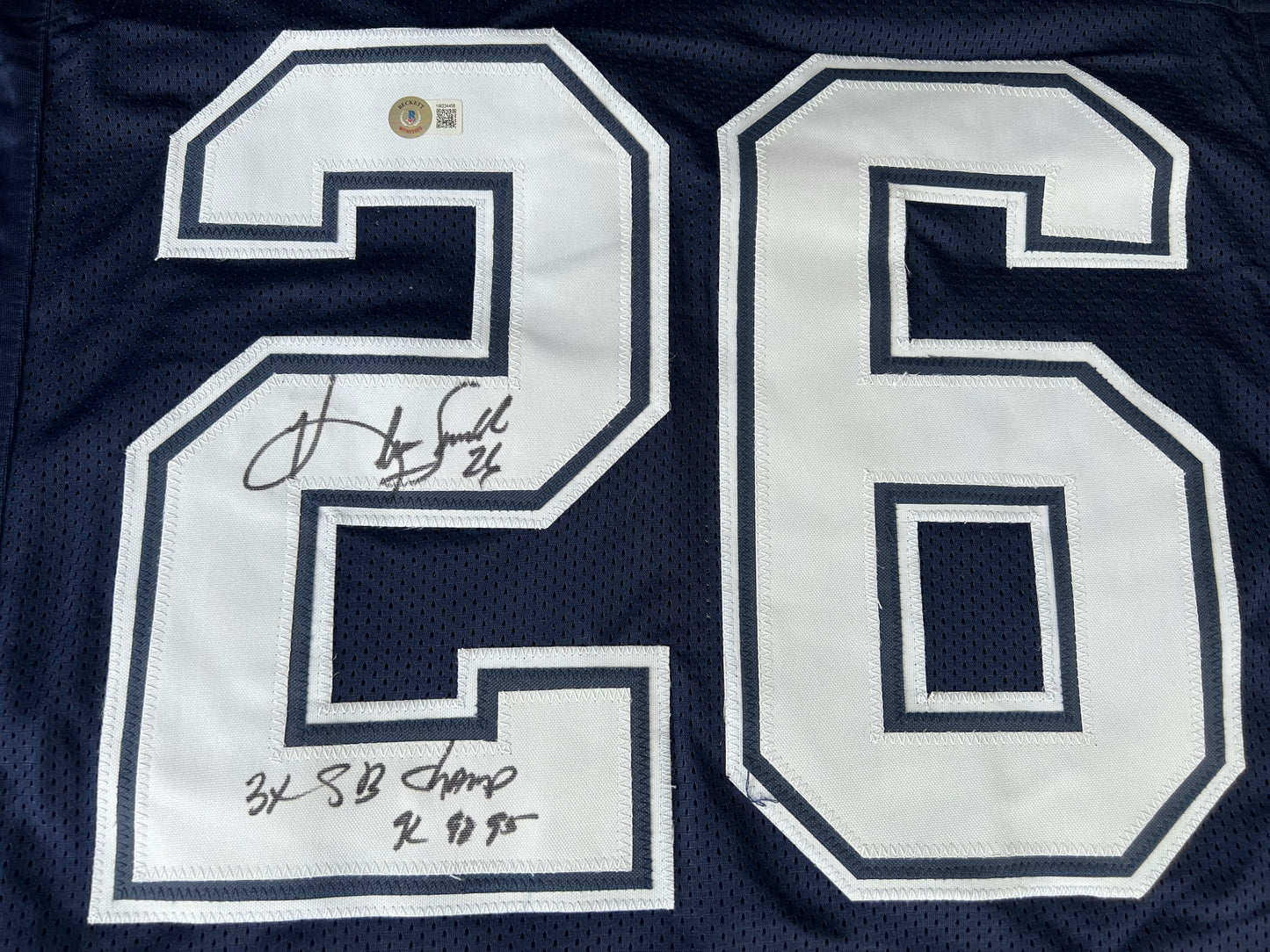 KEVIN SMITH TEXAS A&M AGGIES SIGNED JERSEY w/INSCs Dallas Cowboys 2XL BAS COA