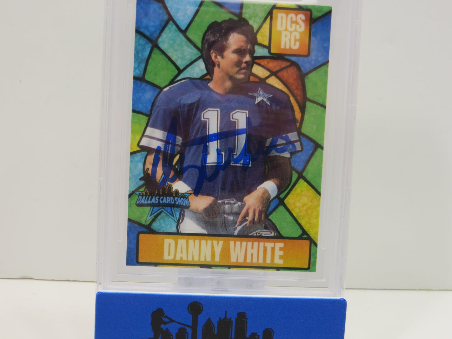DANNY WHITE DALLAS COWBOYS SIGNED 2025 Sept Dallas Card Show BGS BAS SLAB