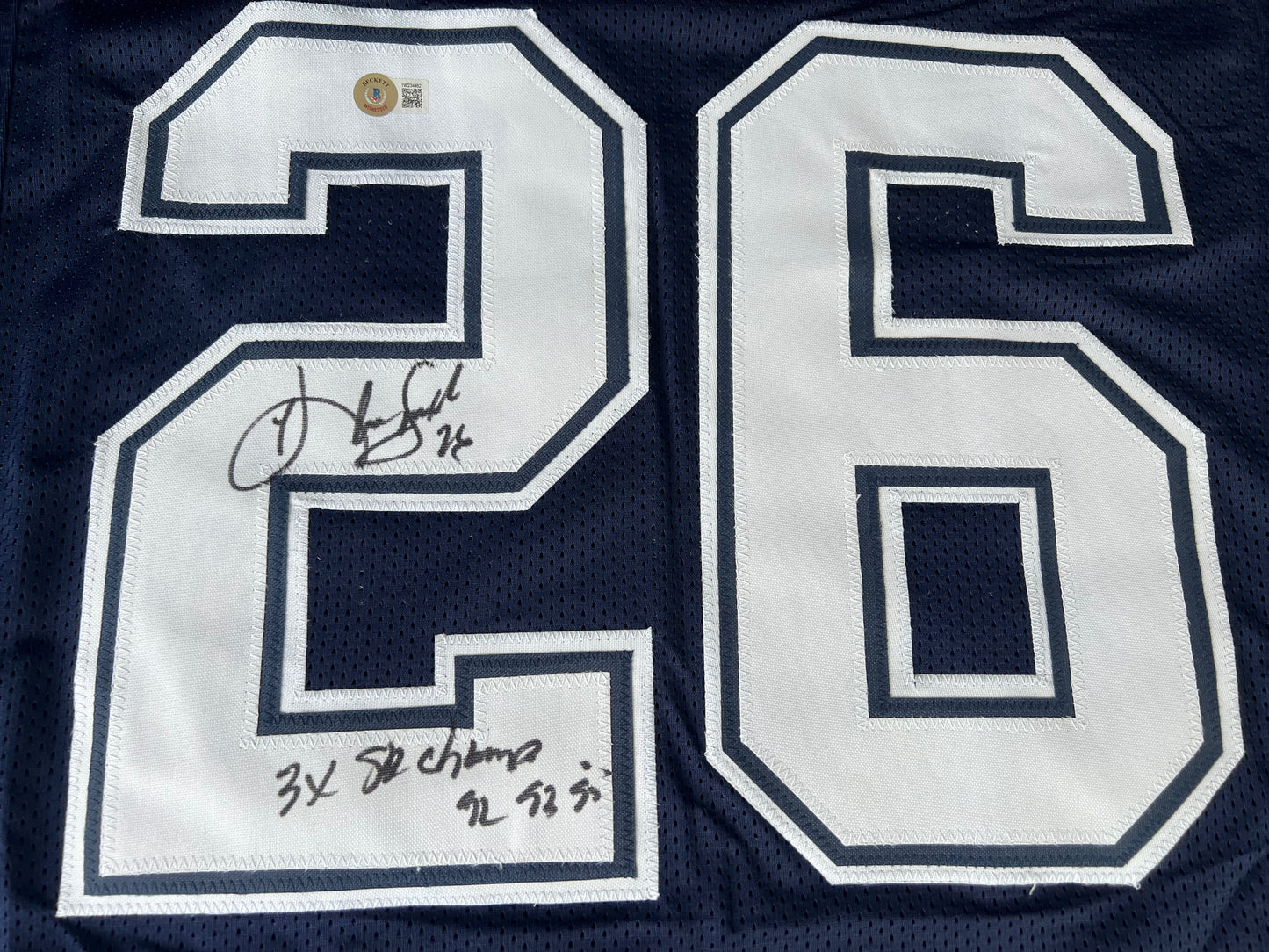 KEVIN SMITH TEXAS A&M AGGIES SIGNED JERSEY w/INSCs Dallas Cowboys 2XL BAS