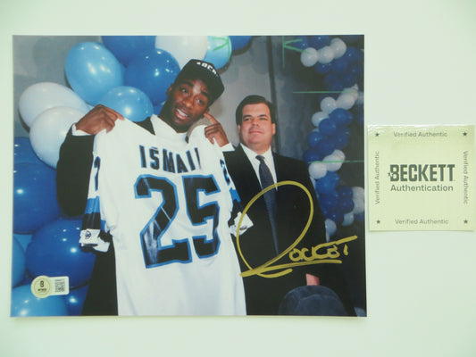 RAGHIB ROCKET ISMAIL TORONTO ARGONAUTS SIGNED 8x10 PHOTO Bruce McNall BAS