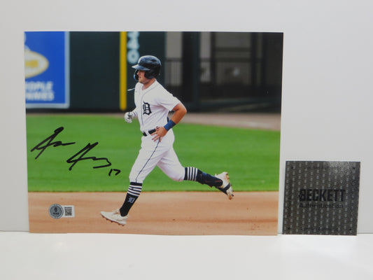 JACE JUNG Detroit Tigers SIGNED 8x10 PHOTO Texas Tech Red Raiders BAS COA