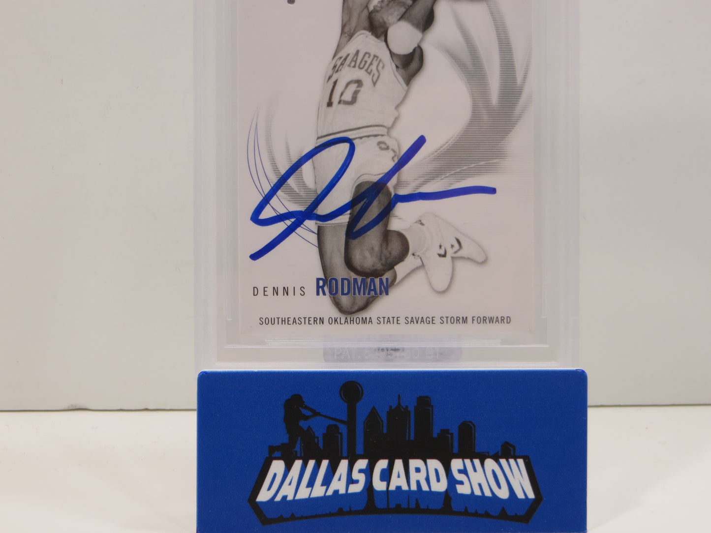 DENNIS RODMAN SIGNED 2010-11 SP Authentic #63 BGS BAS SLAB Bulls Pistons Spurs