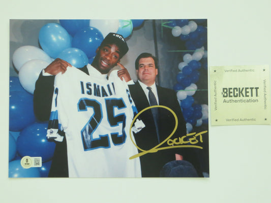 RAGHIB ROCKET ISMAIL TORONTO ARGONAUTS SIGNED 8x10 PHOTO Bruce McNall BAS