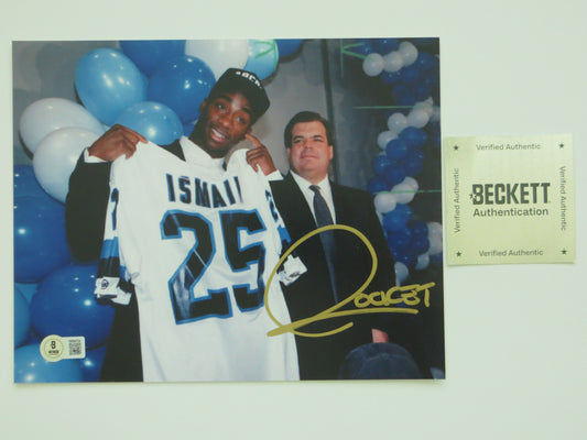 RAGHIB ROCKET ISMAIL TORONTO ARGONAUTS SIGNED 8x10 PHOTO Bruce McNall BAS