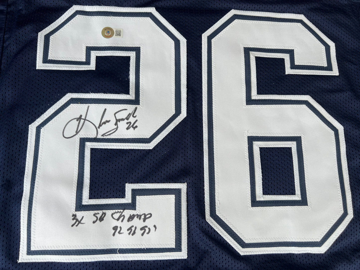 KEVIN SMITH TEXAS A&M AGGIES SIGNED JERSEY w/INSCs Dallas Cowboys 2XL BAS