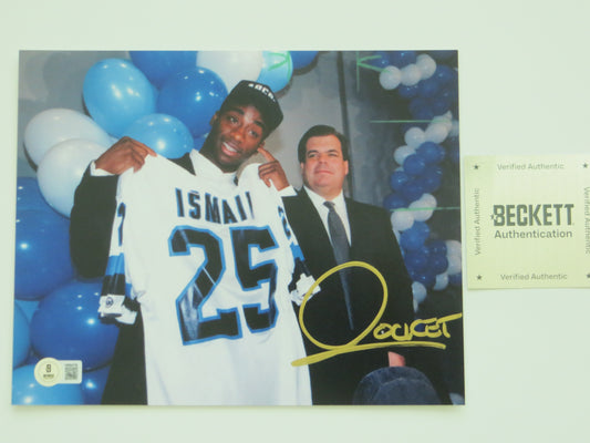 RAGHIB ROCKET ISMAIL TORONTO ARGONAUTS SIGNED 8x10 PHOTO Bruce McNall BAS