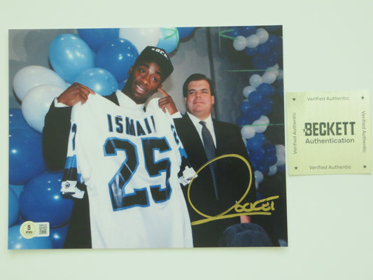 RAGHIB ROCKET ISMAIL TORONTO ARGONAUTS SIGNED 8x10 PHOTO Bruce McNall BAS