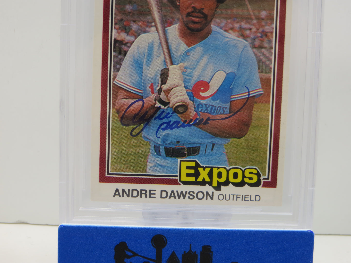 ANDRE DAWSON SIGNED 1981 Donruss Baseball #212 BGS BAS SLAB AUTO 10 Cubs Marlins