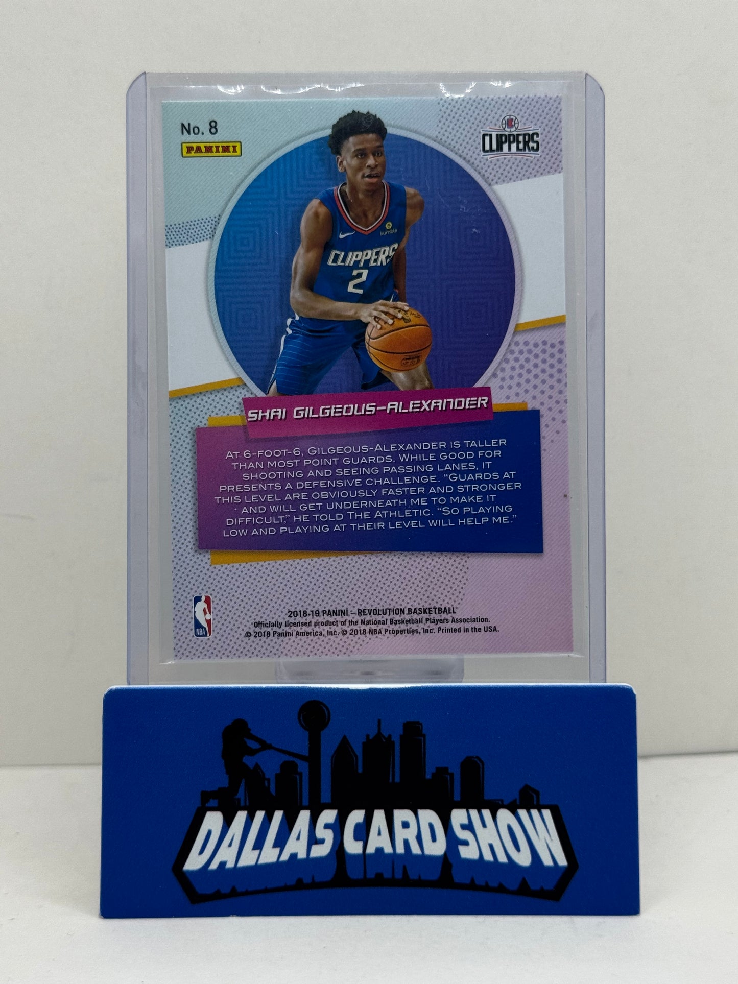 2018-19 Panini Revolution Rookie Revolution Shai Gilgeous-Alexander #8 RC Thunder