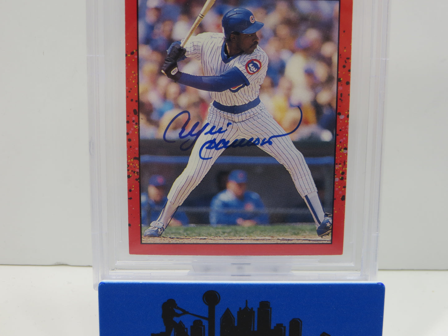 ANDRE DAWSON SIGNED 1990 Donruss Baseball #223 BGS BAS SLAB AUTO 10 Chicago Cubs