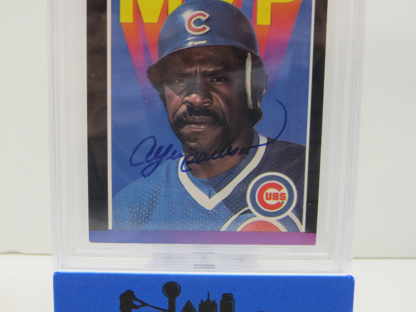 ANDRE DAWSON SIGNED 1989 Donruss Baseball Bonus MVP'S #BC8 BGS BAS SLAB AUTO 10