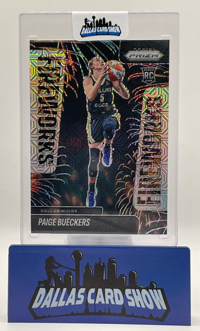 2025 Panini WNBA Prizm #14 Paige Bueckers Mojo Fireworks Rookie RC /25