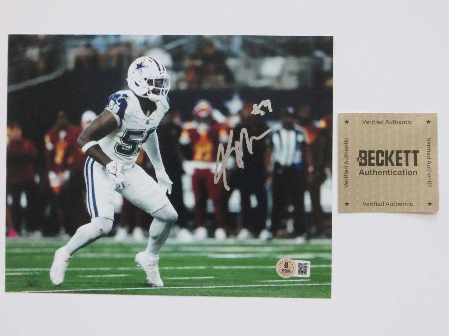 KENNETH MURRAY DALLAS COWBOYS SIGNED 8x10 PHOTO OU SOONERS BAS