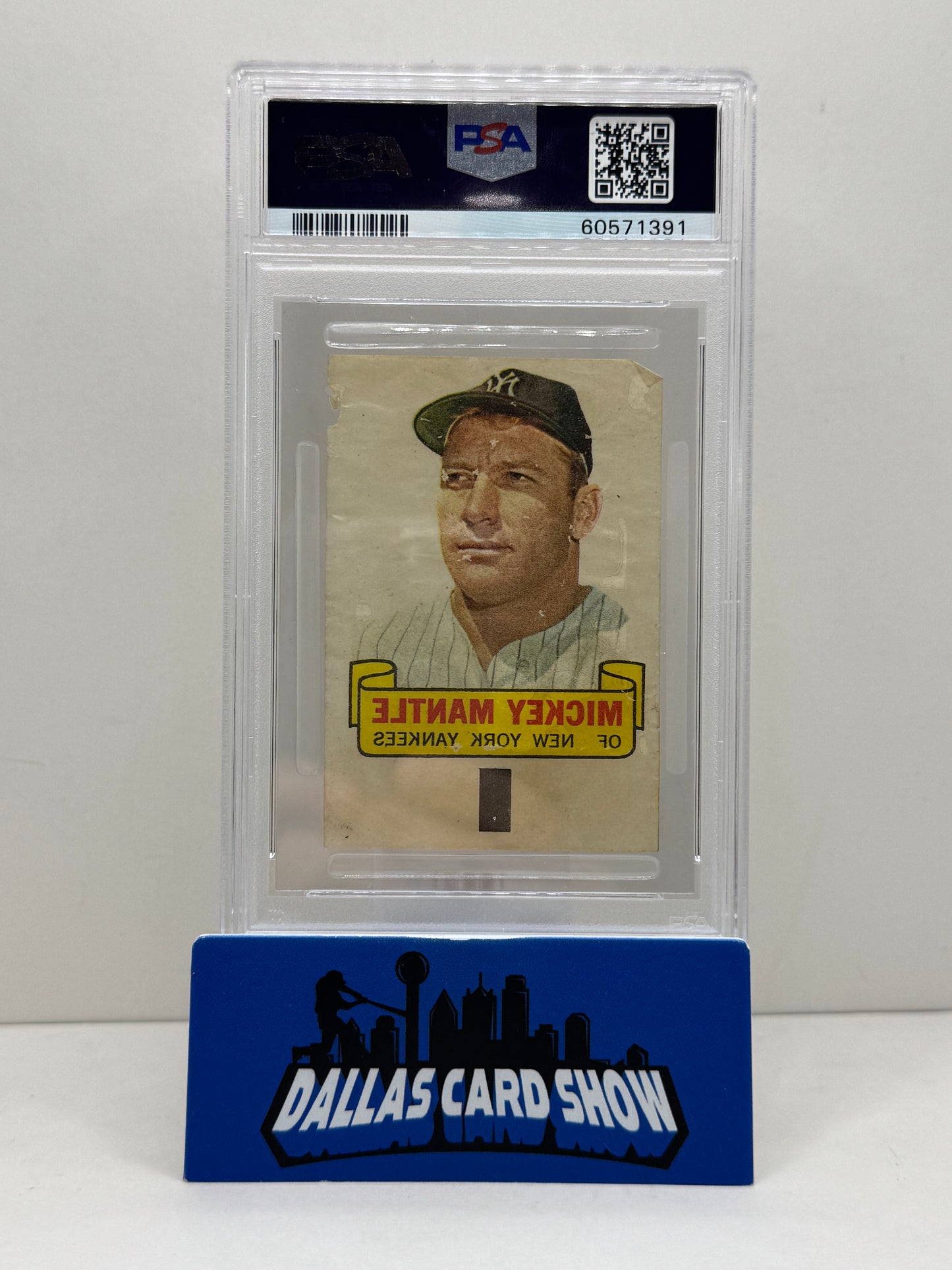 1966 Topps Rub-Offs Mickey Mantle PSA 1