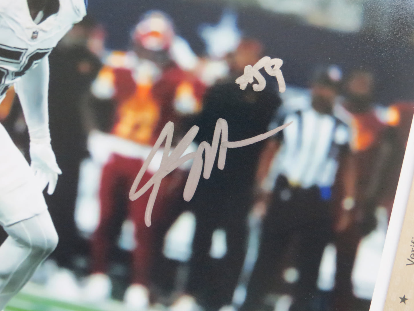 KENNETH MURRAY DALLAS COWBOYS SIGNED 8x10 PHOTO OU SOONERS BAS