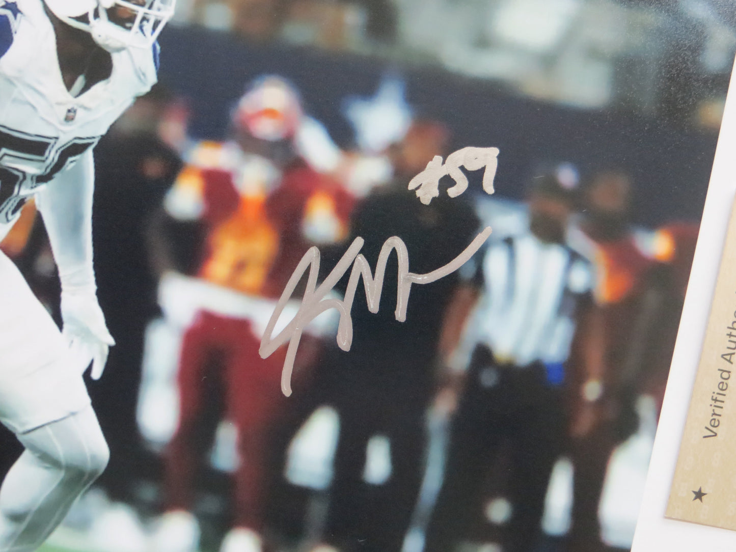 KENNETH MURRAY DALLAS COWBOYS SIGNED 8x10 PHOTO OU SOONERS BAS