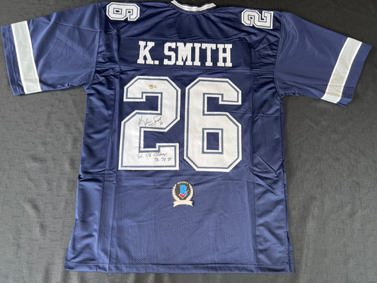 KEVIN SMITH TEXAS A&M AGGIES SIGNED JERSEY w/INSCs Dallas Cowboys XL BAS