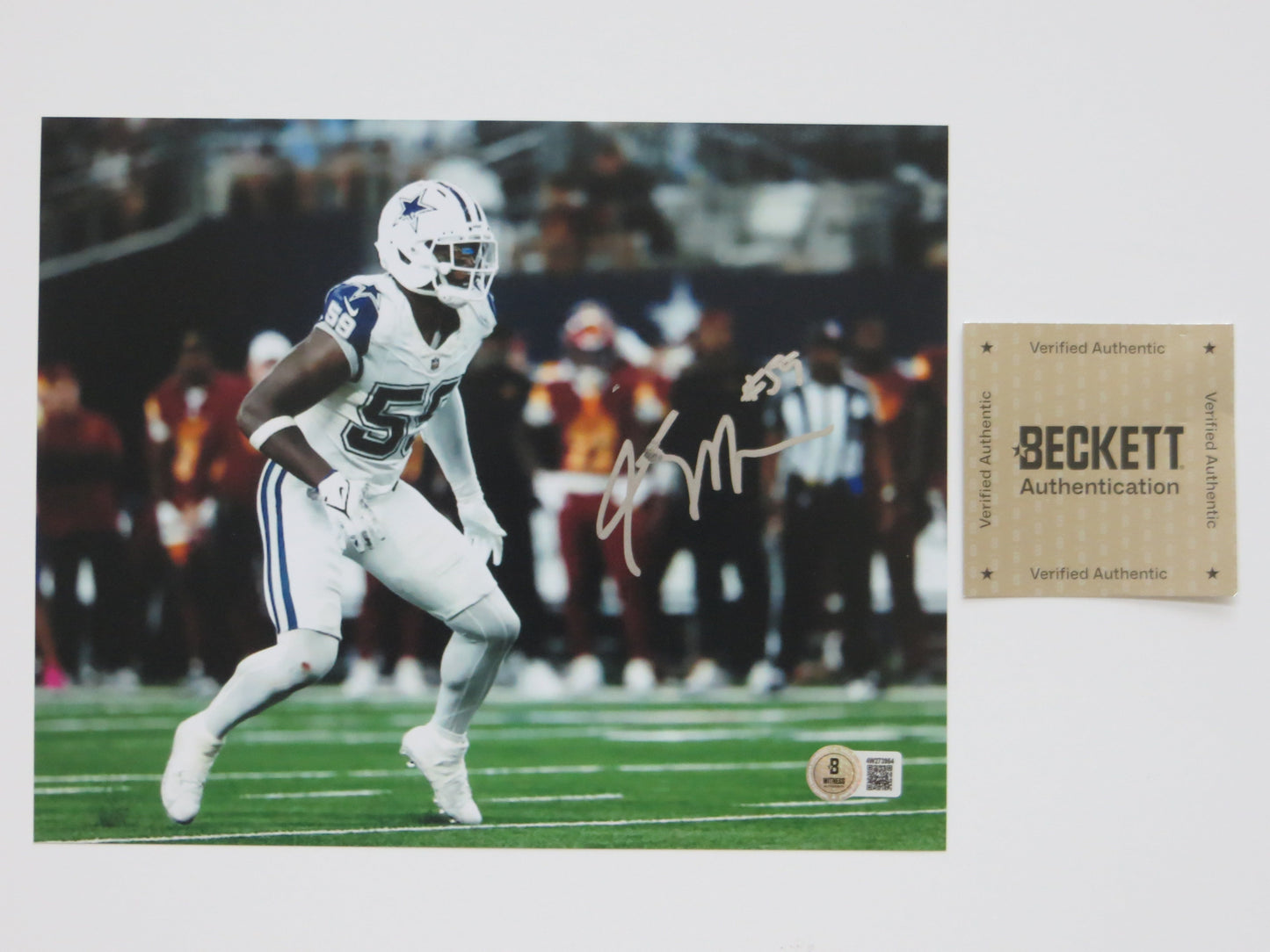 KENNETH MURRAY DALLAS COWBOYS SIGNED 8x10 PHOTO OU SOONERS BAS