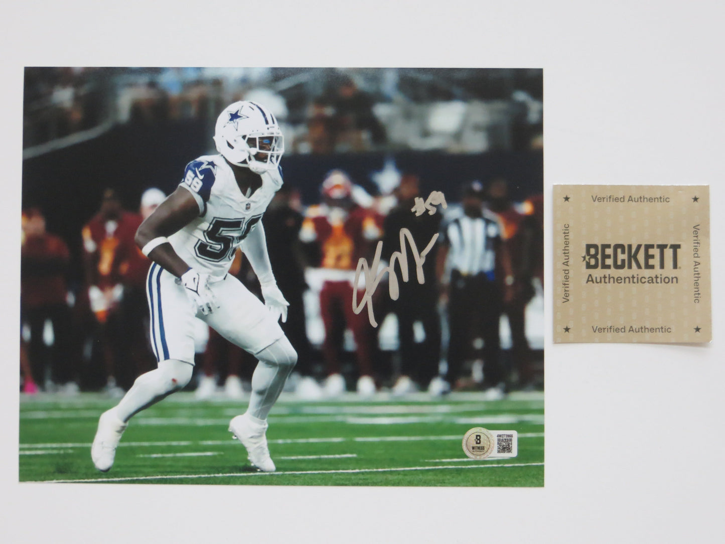 KENNETH MURRAY DALLAS COWBOYS SIGNED 8x10 PHOTO OU SOONERS BAS