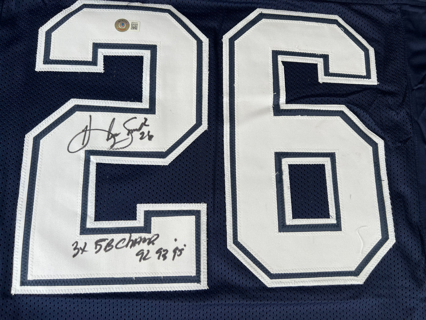 KEVIN SMITH TEXAS A&M AGGIES SIGNED JERSEY w/INSCs Dallas Cowboys L BAS COA