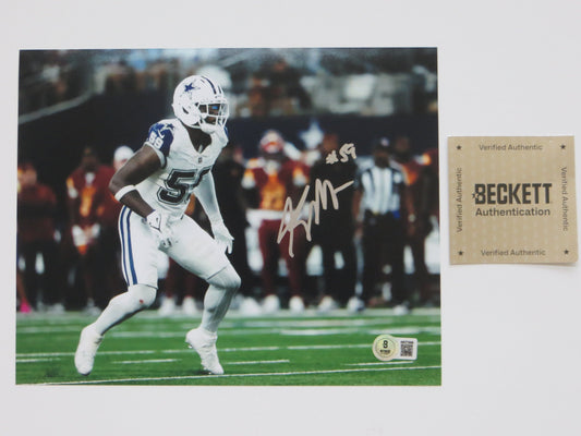KENNETH MURRAY DALLAS COWBOYS SIGNED 8x10 PHOTO OU SOONERS BAS