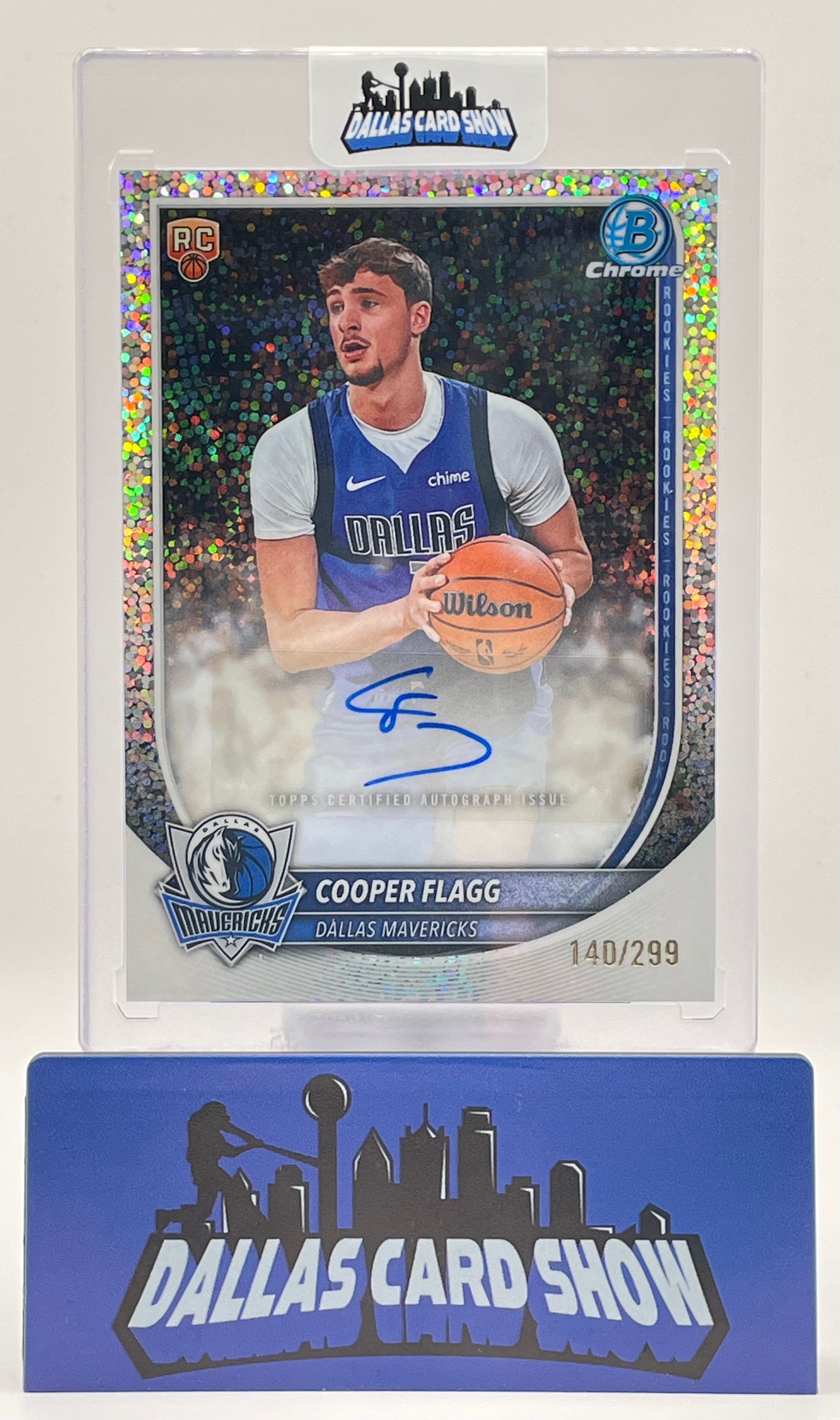 2025-26 Bowman Chrome #BCA-CF Cooper Flagg Rookie Speckle Autograph /299