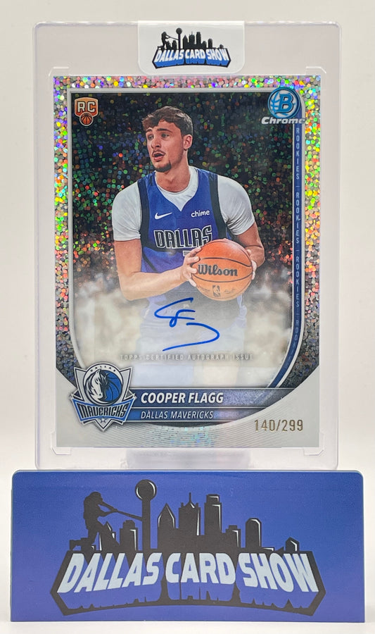 2025-26 Bowman Chrome #BCA-CF Cooper Flagg Rookie Speckle Autograph /299