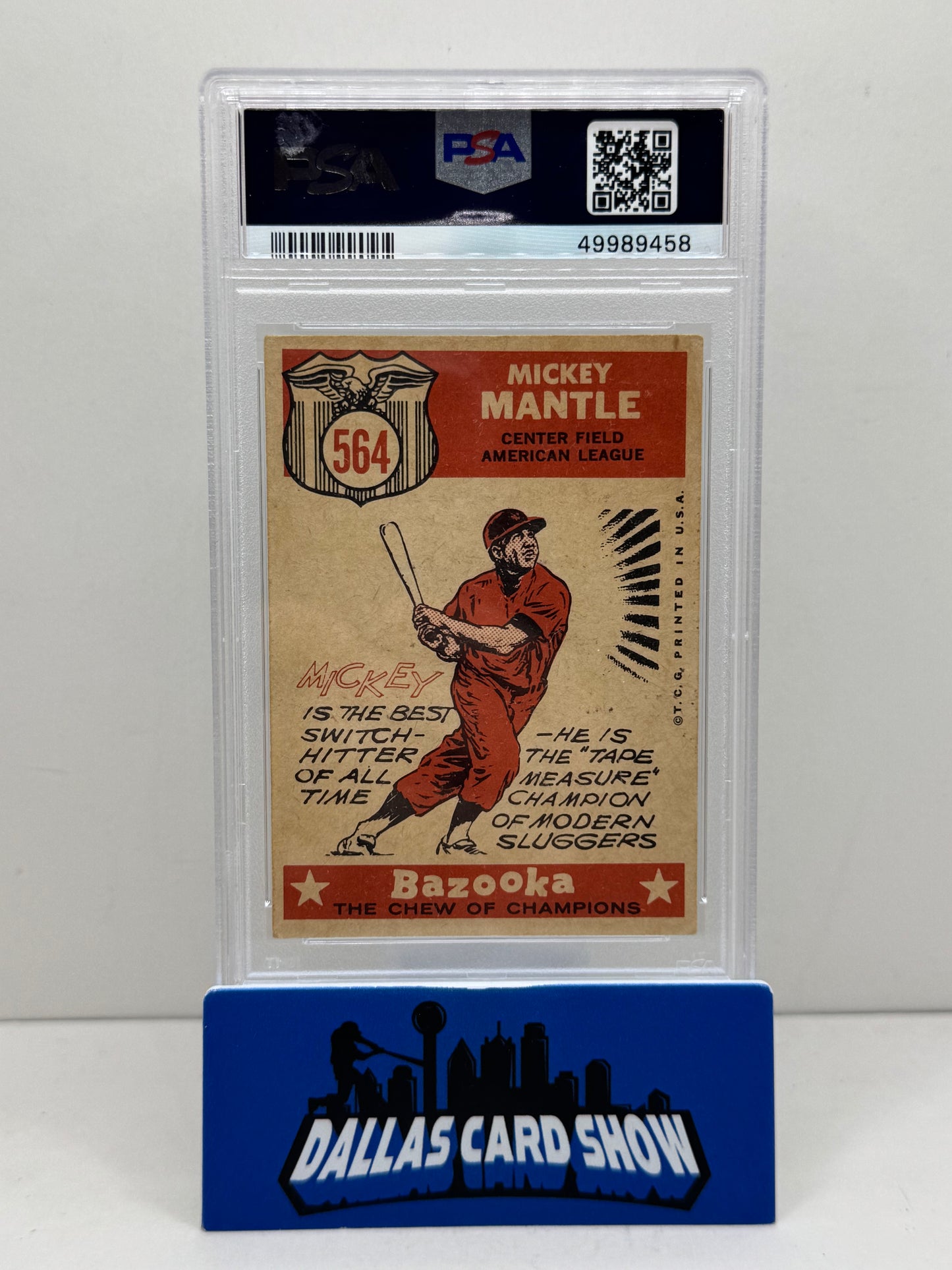1959 Topps #564 Mickey Mantle All-Star PSA 4