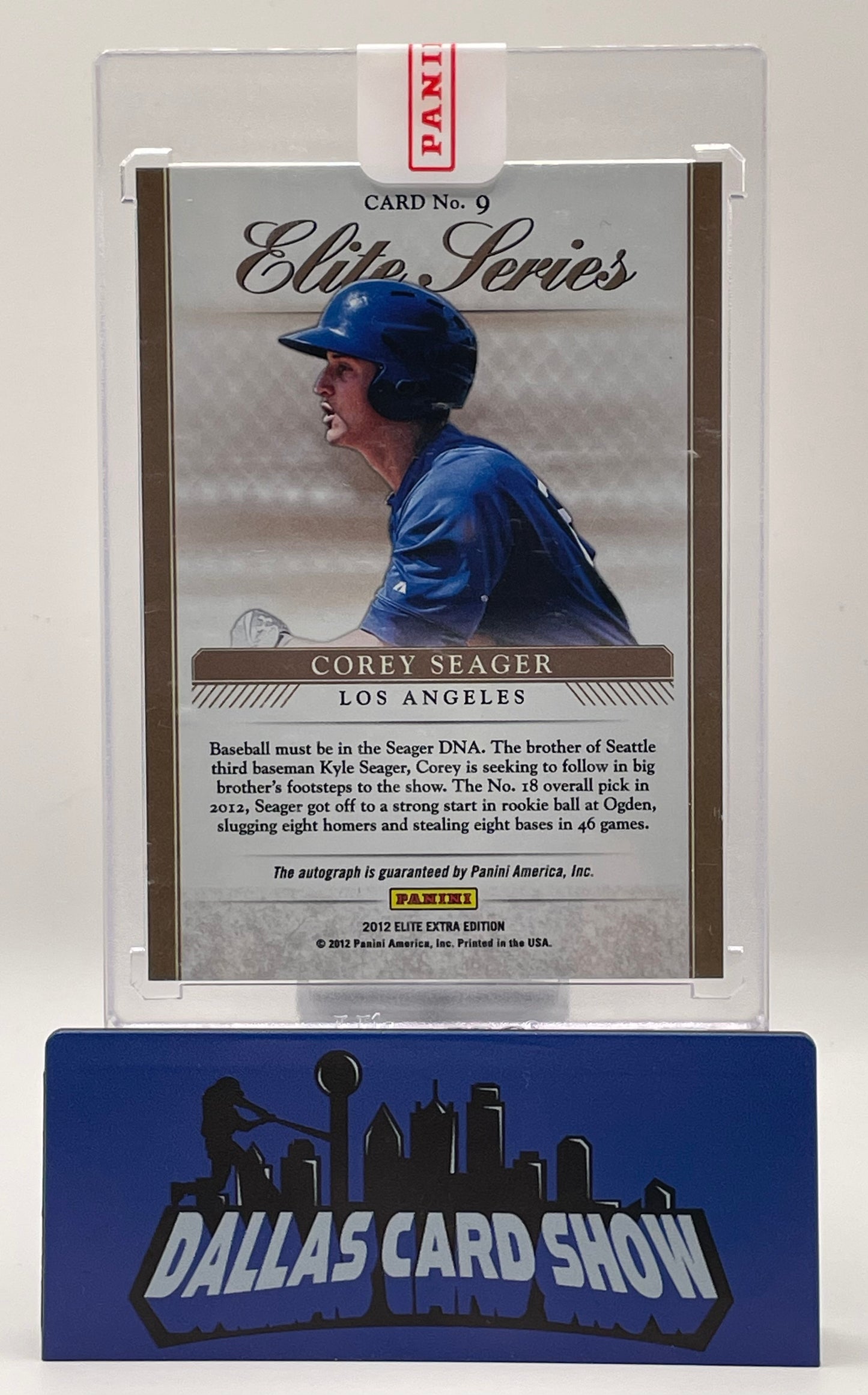 2012 Panini Elite Extra Edition #9 Corey Seager Elite Series Autograph /150