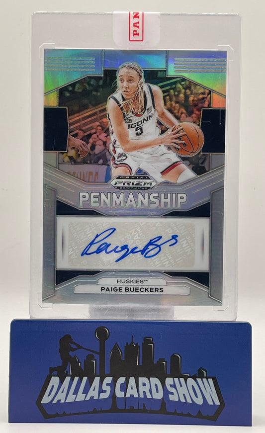 2024 Panini Prizm Draft Picks #P-BUE Paige Bueckers Silver Penmanship Autograph