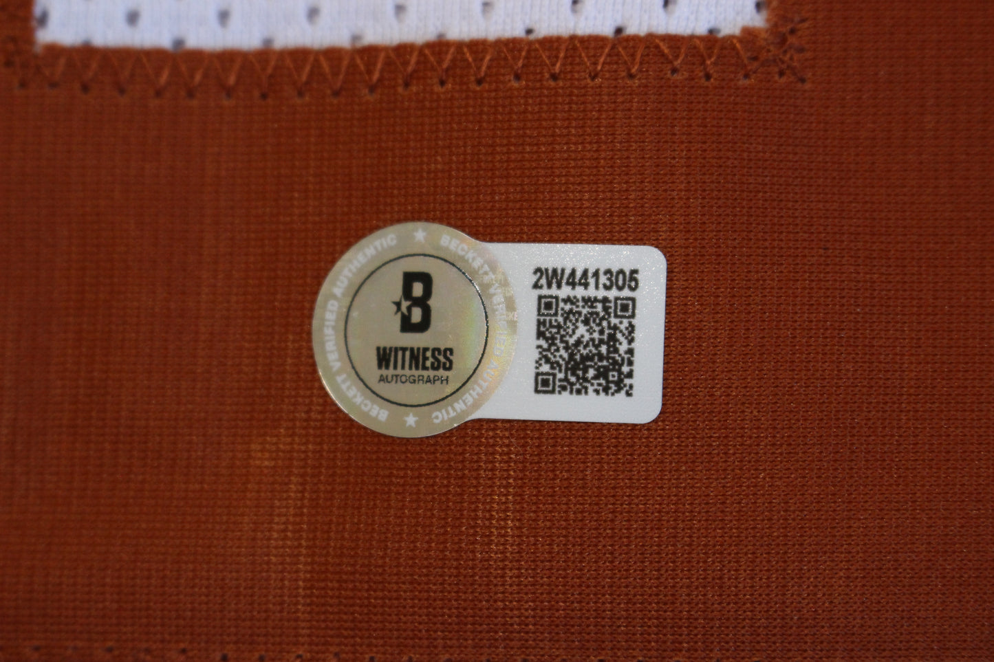 MALIK MUHAMMAD TEXAS LONGHORNS SIGNED HOME FOOTBALL JERSEY BAS COA