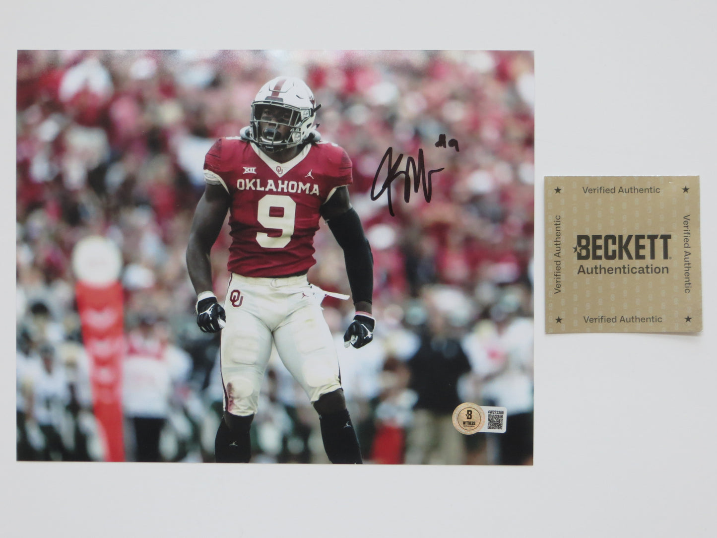 KENNETH MURRAY OKLAHOMA SOONERS SIGNED 8x10 PHOTO Cowboys BAS
