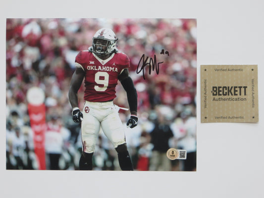 KENNETH MURRAY OKLAHOMA SOONERS SIGNED 8x10 PHOTO Cowboys BAS