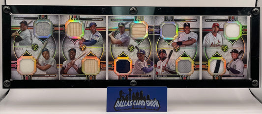 2024 Triple Threads #DRC-2 Mays,Aaron,Banks,Mcgwire,Griffey,Pujols Deca Relic Booklet /10