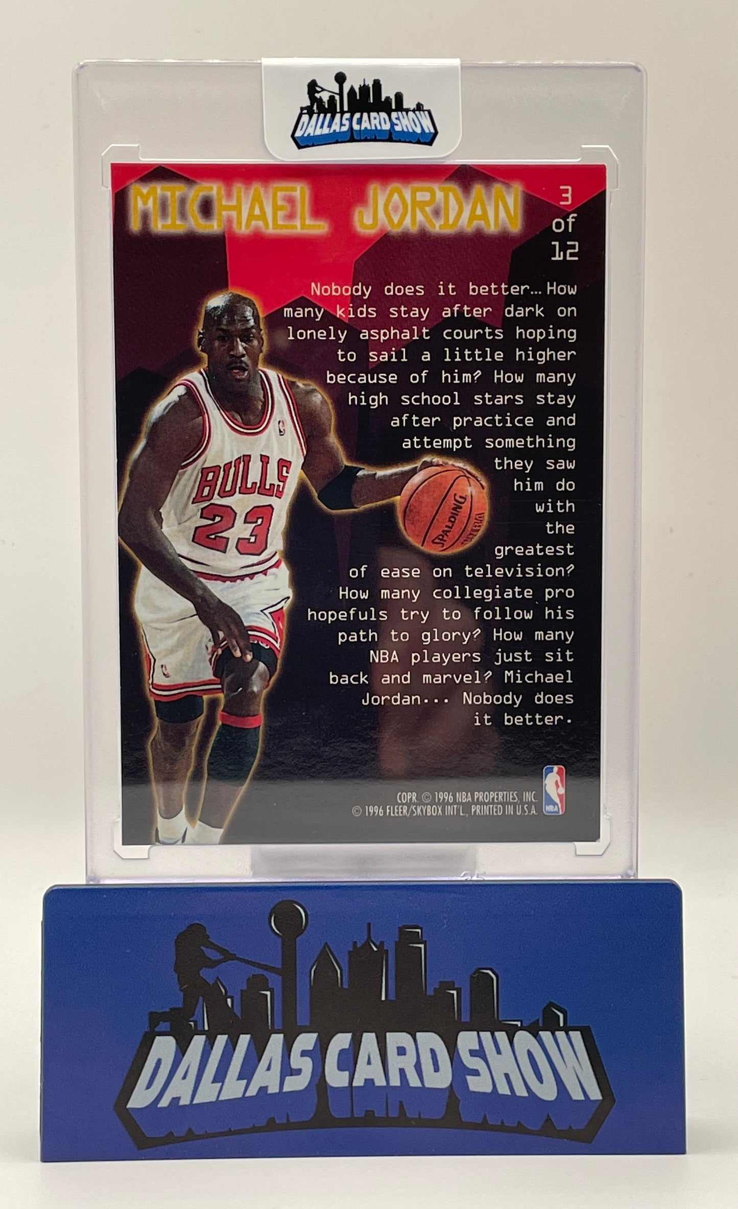 1996 Fleer Ultra #3 Michael Jordan Hot Packs Jam City