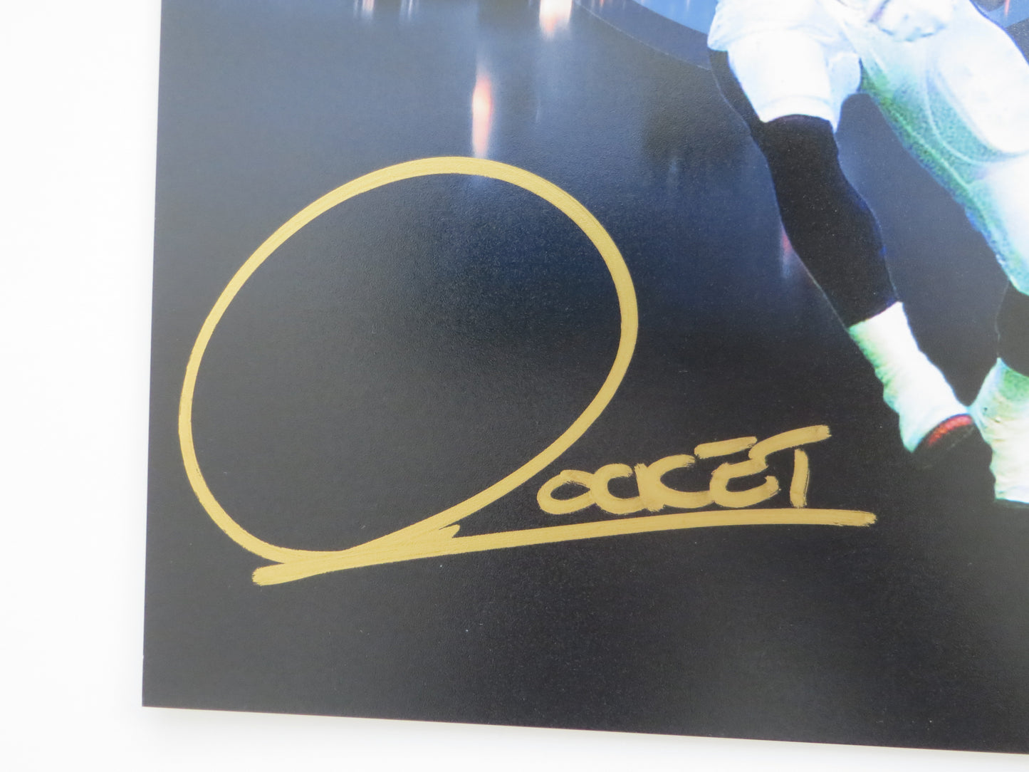 ROCKET ISMAIL TORONTO ARGONAUTS SIGNED 8x10 Skyline PHOTO Notre Dame BAS
