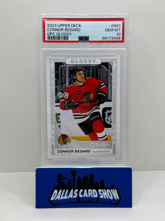 2023 Upper Deck #R47 Connor Bedard OPC Glossy PSA 10