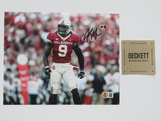 KENNETH MURRAY OKLAHOMA SOONERS SIGNED 8x10 PHOTO Cowboys BAS