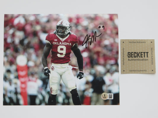 KENNETH MURRAY OKLAHOMA SOONERS SIGNED 8x10 PHOTO Cowboys BAS