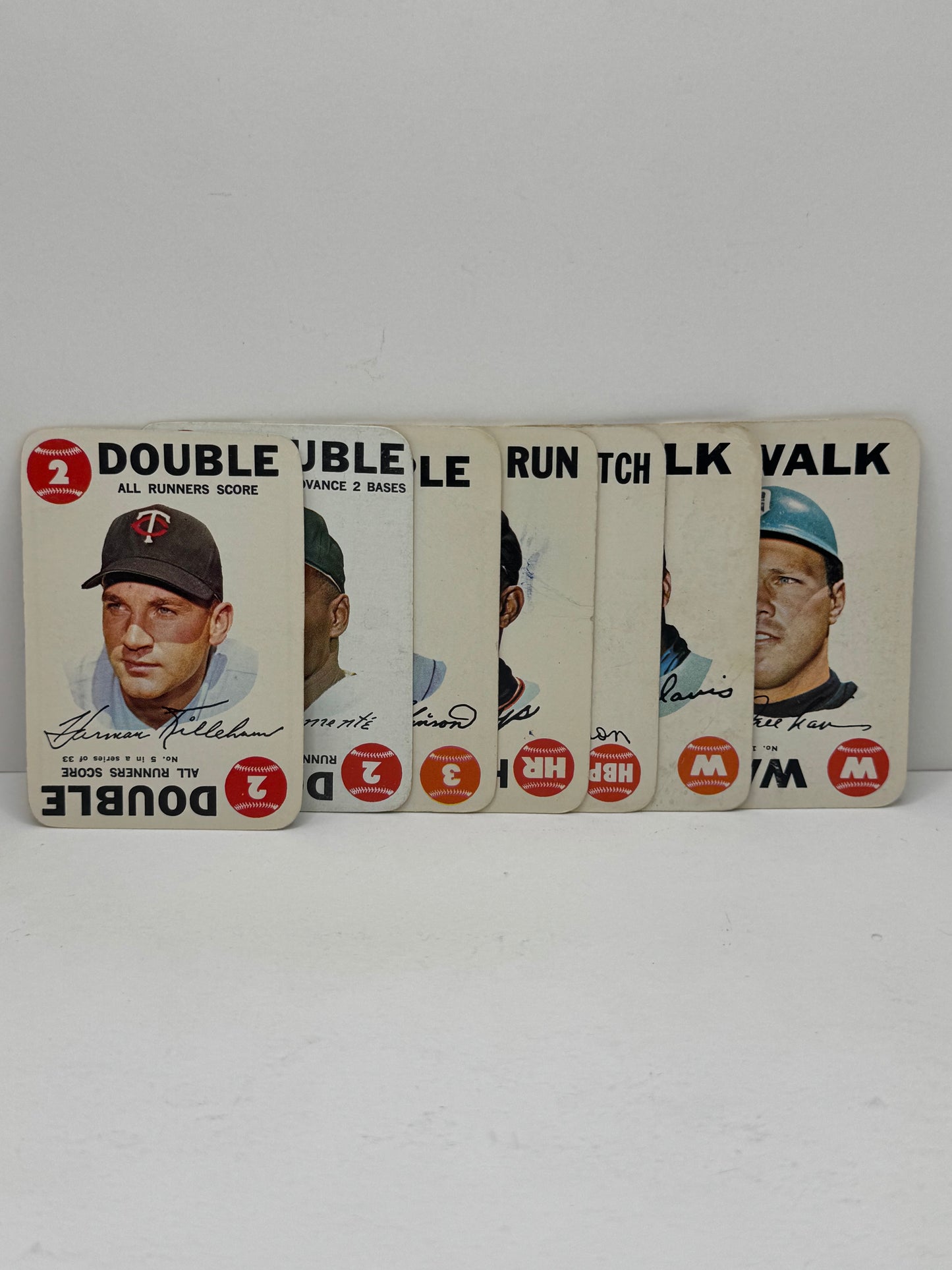 1968 Topps Game 33 Card Set VG Mickey Mantle,Roberto Clemente,Willie Mays