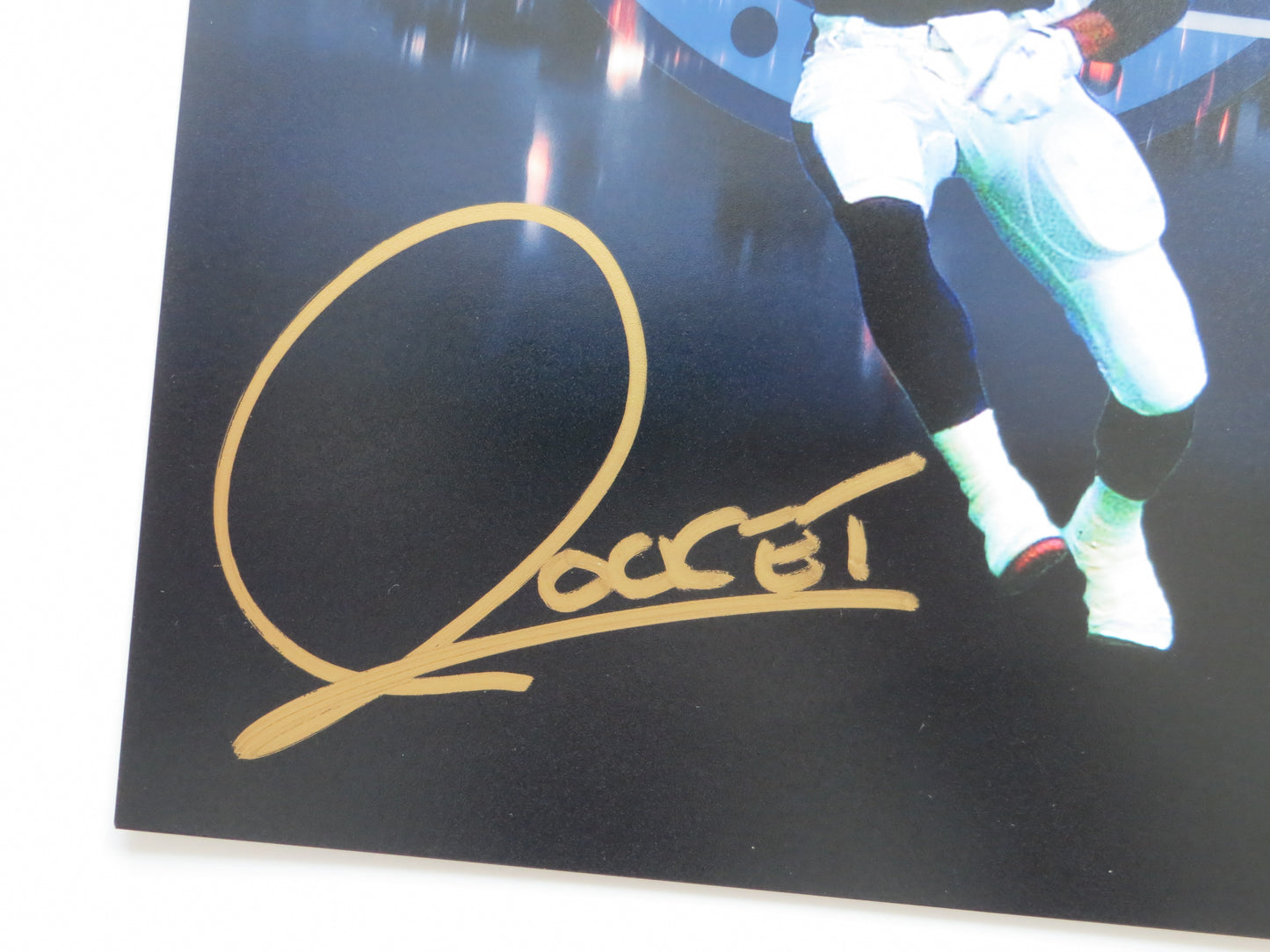 ROCKET ISMAIL TORONTO ARGONAUTS SIGNED 8x10 Skyline PHOTO Notre Dame BAS