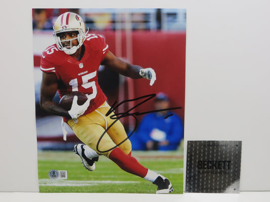 MICHAEL CRABTREE San Francisco 49ers SIGNED 8x10 PHOTO Texas Tech Red Raiders BAS